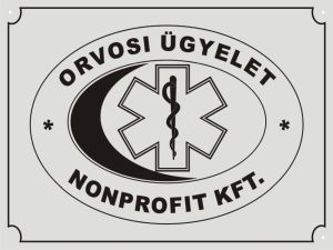 Gravírozott cégtábla ezüst-fekete 400 x 300 mm